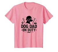 Dog Dad on Duty : Fier Parent d'un Animal T-Shirt, Enfant, Rose, 2 Ans
