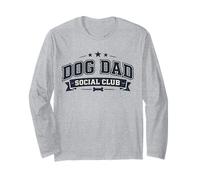 Dog Dad Social Club Varsity College - Hommes Amant Canin Manche Longue