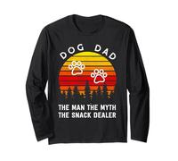 Dog Dad The Man The Myth The Snack Dealer - Amoureux des Chiens Manche Longue