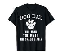 Dog Dad The Man The Myth The Snack Dealer - Amoureux des Chiens T-Shirt