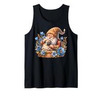 Dog Daddy Gnome Floral Graphic For Pug Grandma Who Love Pugs Débardeur