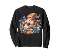 Dog Daddy Gnome Floral Graphic For Pug Grandma Who Love Pugs Sweatshirt