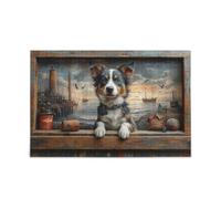 Dog Day at The Pier Puzzle unique Chefs-d'œuvre stimulants et éducatifs 500 pièces