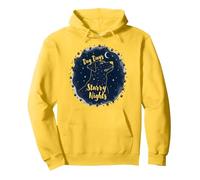 Dog Days Starry Nights Celestial Canine Sweat à Capuche, Unisexe pour Adultes, Citron, M