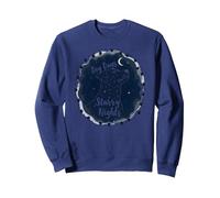 Dog Days Starry Nights Celestial Canine Sweatshirt, Unisexe pour Adultes, Bleu Marine, M