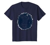 Dog Days Starry Nights Celestial Canine T-Shirt, Enfant, Bleu Marine, 12 Ans