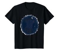 Dog Days Starry Nights Celestial Canine T-Shirt, Enfant, Noir, 3 Ans