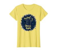 Dog Days Starry Nights Celestial Canine T-Shirt, Femme, Citron, L