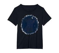 Dog Days Starry Nights Celestial Canine T-Shirt, Femme Grandes Tailles, Noir, 4X