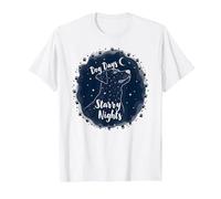 Dog Days Starry Nights Celestial Canine T-Shirt, Homme, Blanc, 3XL