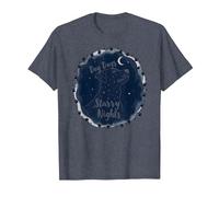 Dog Days Starry Nights Celestial Canine T-Shirt, Homme, Bleu Chiné, M