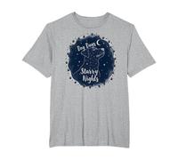 Dog Days Starry Nights Celestial Canine T-Shirt, Homme Grandes Tailles, Gris Chiné, 4X Tall