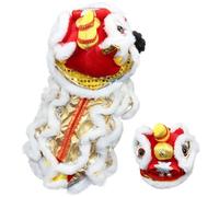 Dog Dragon Costume Costumes de Chiens de Danse Douce Danse Mignonne Vêtements Amusants avec Une bête Corne Chinois Nouvel an Costume pour Chiens Dragon Pet Dance Vêtements pour Les Vacances