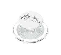 Dog Dream Team Motif Chien Main et Patte maintenues Ensemble PopSockets PopGrip pour MagSafe
