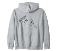 Dog Dream Team Motif Chien Main et Patte maintenues Ensemble Sweat à Capuche