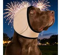 Dog Ear Muffs Noise Protection, Noise Cancelling Ear Wrap for Dogs, Adjustable No Shake Dog Ears Cover for Grooming Bathing Swimming Travel (White,XL)