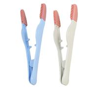 Dog Eye Booger Remover - and Cat Cleaning Brush Set 2 Pieces Ergonomic Tear Stain Brushs, Soft Bristle Pet Grooming Tool for Dogs Cats, Gentle Care Accessory | with Easy Handling Design Safe at Home