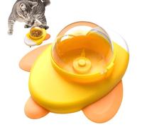 Dog Feeder Toy, Rotating Cat Feeding Toys, 6.3x5.31x3.94 inch Aircraft Shape Slow Feeds & Mental Stimulation, Educational Food Puzzle for Home, Snacks, Training, Floor, Desk, Apartment, Daily Boredom