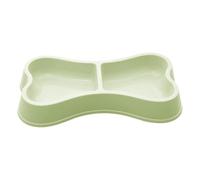 Dog Feeding Bowl Set - 2 in 1 Non Slip Widened Base Dish, Double Food and Water Station, Stable Pet Bowl for Dogs Cats Puppies | Anti Spill Feeding Tray for Crate Kennel Indoor Floor Use