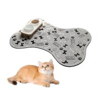 Dog Feeding Mat, Anti Slip Puppies Placemat, Quick Dry Puppy Placemat, Pet Cage Mat with Easy to Clean and Versatile Use for Both Food and Water Stations, 19,69 x 27,56 pouces