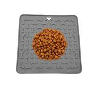 Dog Feeding Mat, Pet Treat Pad, Boredom Reducing Design, Easy to Clean Silicone, Puppy and Cat Training, Enrichment Pad, Calming Tool, Boredom Reducer, 7.36x7.36 inches