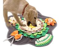 Dog Feeding Mat Slow Feeder - 23,62 x 23,62 x 0,79 pouces | Tapis de feeder pour chien | Tapis à remuer pour chien | interactifs pour l'enseignement mental Boredom