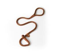 Dog & Field Lux Laisse tressée souple pour chien avec fixations en laiton et attaches en cuir 1,2 m