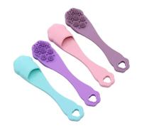 Dog Finger Toothbrush, Soft Bristles Pet Teeth Cleaner, Silicone Gentle Oral Care Bath Supplies for Dogs and Cats, Portable Finger Brush Effective Removal