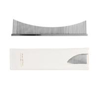 Dog Flea Comb, outil de toilettage ergonomique, Tear Stain, 16,6 x 3,5 x 0,1 cm Demitting Care, for Sensitive Skin, Puppy Daily Brushing, Pet Hygiene Routine