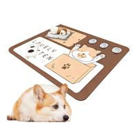 Dog Floor Mat, Anti-Slip Pet Pad Protector, 19.69x31.5 inches, Sturdy Absorbent Urine Training Mat, Waterproof Surfaces Barrier for Puppy Kitten Food Bowl Area Indoor Use