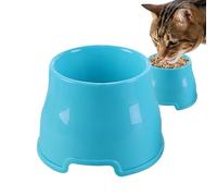 Dog Food Bowls Elevated | 6.3 inches Elevated Cat Food Bowls - Protect Pets' Spines, Ergonomic Dog Feeding Dish for Indoor Home Camping Travel Floor Veterinary Recovery Trip