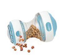 Dog Food Dispenser, Interactive Rolling Treat Dispenser, Compact Lightweight, Slow Feeder Puppy Training for Brain Stimulation, 3.35x5.91 inches, 113g, Orange, Blue