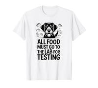 Dog Food Inspector Joke Tee with Lab Humor and Cute Retrieve T-Shirt