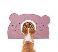 Dog Food Mat, Silicone Feeding Mat, Raised Edges, Non Slip Base, Easy to Clean Exterior, Spill Proof Design, Indoor/Outdoor Use, Convenient for Puppies, Kittens
