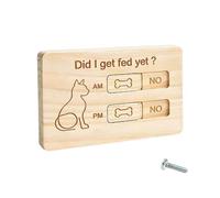 Dog Food Reminder, Magnetic Pet Feeding trackers, AM PM Sliding Reminder