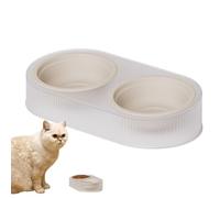 Dog Food Water Bowls | Double Cat Bowl | Cat Feeder Set | Puppy Pets Bowls | Pet Water Feeder | Double Feeding Bowls | Indoor Pets Bowls Pet Feeding Feeder for Indoor Cats, Double Dish