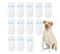 Dog Foot Bandage, 12X Pet Foot Hiking Shoes, Waterproof Dog Shoes Cover, Pet Feet Socks Protector, Portable Dog Shoes Cover, Easy to Use, Portable for Paw Protection