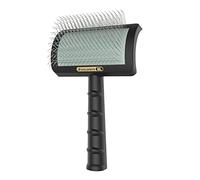 Dog & For Brush Brosse pour toilettage des poils d'animaux de compagnie Élimine doucement les nœuds lâches sans douleur Poils antidérapants pour chats Courts pour la perte de sous-poils Pour petits