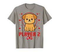 Dog Gamer Couple Dog Retro Pixel Arcade T-Shirt