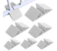 Dog Gate Support Feet - ABS 12x6.5x3cm | Pet Gate Reinforcement Base, Triangular Stability Feet | Adhesive Bottom Fence Support Accessories for Indoor Safety Barrier Home Use