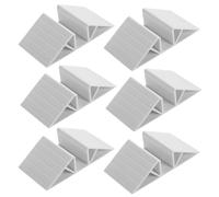 Dog Gate Support Feet ABS Anti-Tip Base for Pet Gates 6-Pack 12x6.5cm
