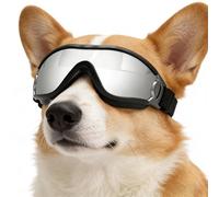 Dog Goggles | UV Block Shock Proof Wind-Proof Pet Eyewear | Pet Glasses | for Small Medium Large Puppy Home Outdoor Camping