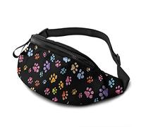 Dog Gone Pawful Paws Casual Fanny Taille Pack pour Hommes Femmes Réglable Ceinture Taille Sac pour Voyager Randonnée Cyclisme Courir Festival Rave