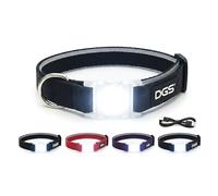Dog Gone Smart Pet Products DGSLGUC3419 Collier comète Lumineux à LED Rechargeable pour Chien Noir Taille S 33-40,6 cm