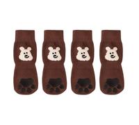 Dog Grip Socks - 4-Piece Soft Anti-Slip with Adjustable Straps,Dog Socks to Prevent Licking Paws,for Large Breeds Animals Living Room Bedroom Indoor Floor