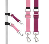 Dog Grooming Arm, Pet Extension Straps, 7.87x0.98 inches, Restraint Rope Tool, Adjustable Nylon Loops, Secure Steel Rings, for Professionals Home Salons Clinics Travel Use