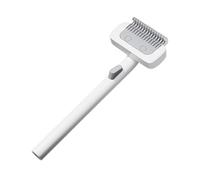 Dog Grooming Brush - 7.36in Cat Shedding Removal Tool | Cat Grooming Brush | Long Handle Dematting Comb For Puppies & Kittens, Stainless Steel Undercoat Rake For Detangling Knots & Bathing