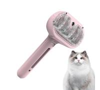 Dog Grooming Brush For Shedding Control, Cat Detangling Comb With Built-In Mist Spray, Pet Hair Removal Comb For Small And Medium Animals, Gentle De-Shedding Tool For Healthy