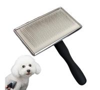 Dog Grooming Brush, Professional Pet Shedding Brush, Effective Undercoat Rake Tool with Stainless Steel Metal Needles for Dogs or Cats, 6,54 x 4,72 x 1,57 pouces
