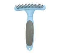 Dog Grooming Comb, Dog Comb, Dog Combs for Grooming, Dog Comb for Matted Hair, 11.1x16.4x4.3cm, Puppy Grooming Rake Gentle Dematting Comb for Dogs Effective Deshedding Comb, Blue and Orange